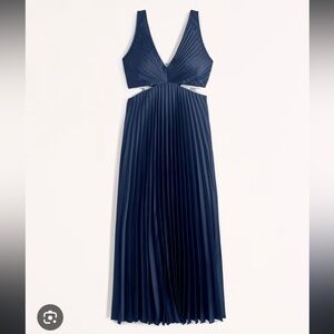 Giselle Pleated Cutout Maxi Dress